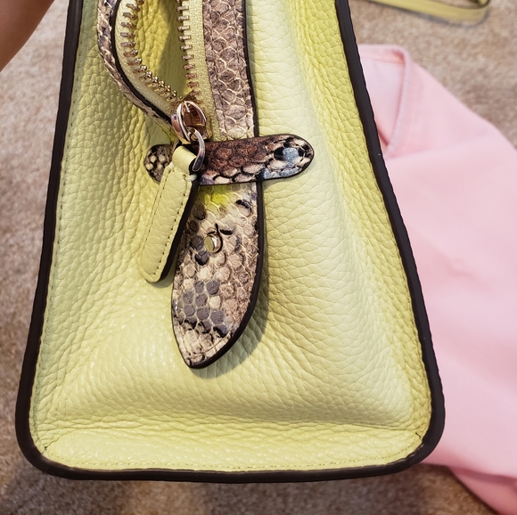 Kate spade spencer lemonsorbet snakeskin satchel - Picture 15 of 17